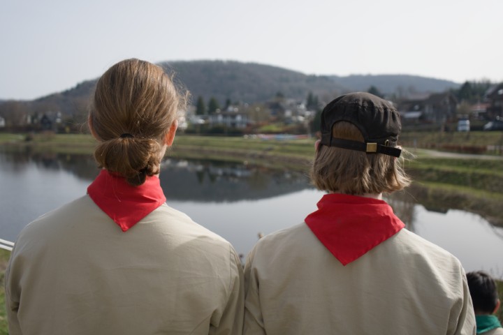 DPSG Bardenberg Roverstufe beim Übergabelager am Rursee