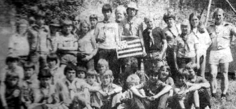 Französische und deutsche Pfadfinder in Morlaix
